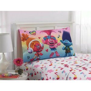 Trolls Love The Beat Kids 3pc Twin Sheet Set Poppy